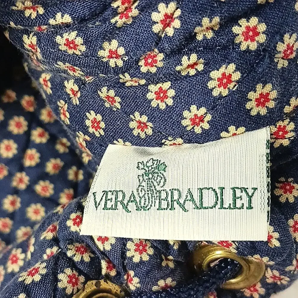 Vera Bradley‎ Backpack Red Paisley Boho Floral Quilted Cottage Hippie Festival